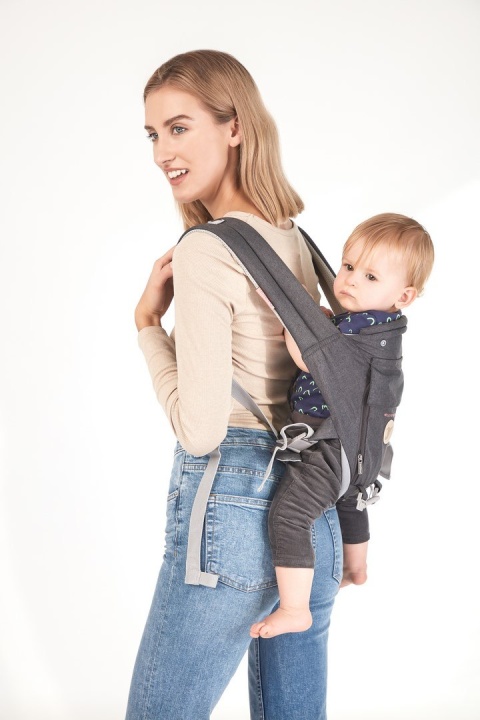 HONEY Colibro 12w1 nosidło dla dzieci od 3 do 24 miesięcy, do 18kg - Onyx