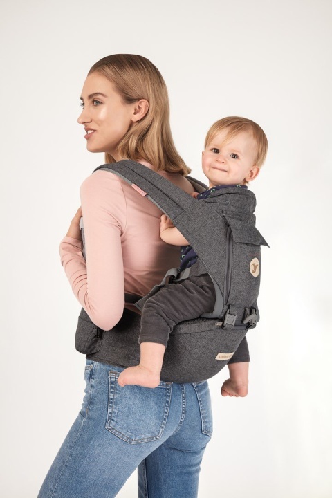 HONEY Colibro 12w1 nosidło dla dzieci od 3 do 24 miesięcy, do 18kg - Onyx