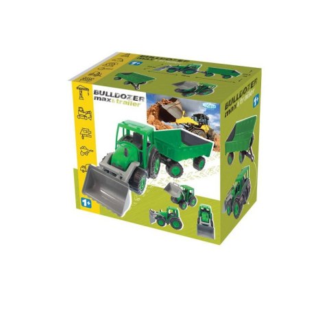 Gigantyczna Koparka Spychacz z Przyczepą MOCHTOYS