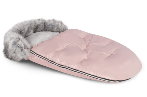 Colibro Śpiworek + Mufki do wózka dziecięcego i sanek - Powder Pink