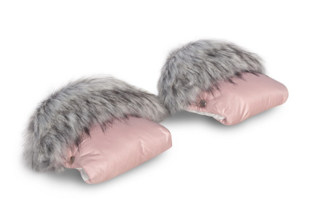 Colibro Śpiworek + Mufki do wózka dziecięcego i sanek - Powder Pink