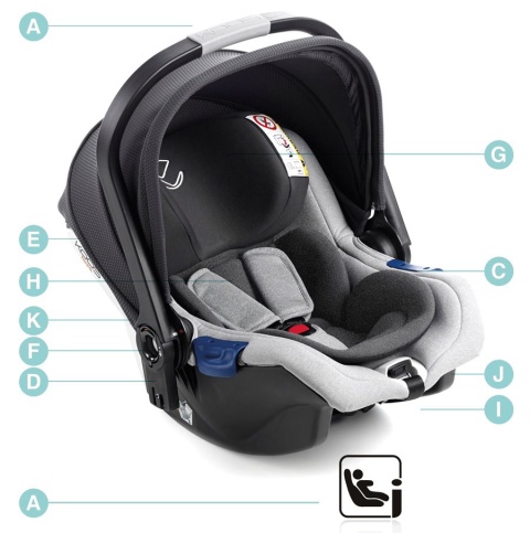 iKOOS i-SIZE R1 Jane fotelik samochodowy 0-13 kg - T75