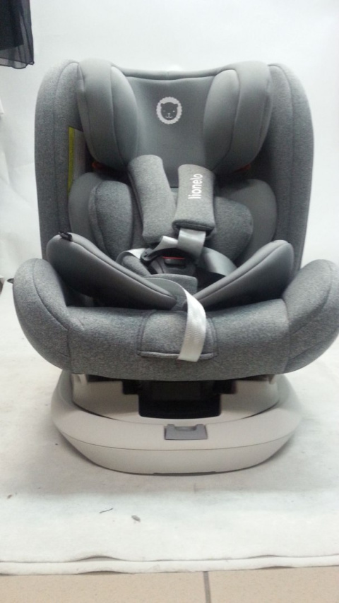 BASTIAAN RWF Lionelo Obrotowy fotelik samochodowy z Isofix 0-36 kg - STONE