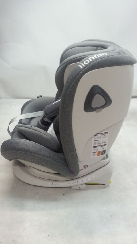 BASTIAAN RWF Lionelo Obrotowy fotelik samochodowy z Isofix 0-36 kg - STONE