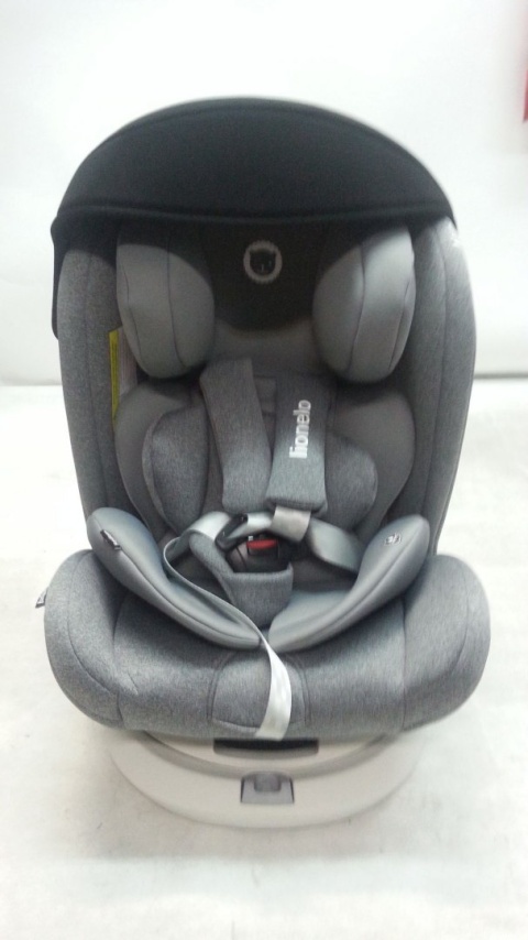 BASTIAAN RWF Lionelo Obrotowy fotelik samochodowy z Isofix 0-36 kg - STONE