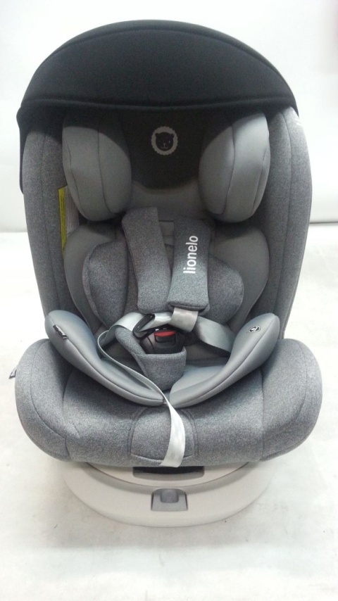 BASTIAAN RWF Lionelo Obrotowy fotelik samochodowy z Isofix 0-36 kg - STONE