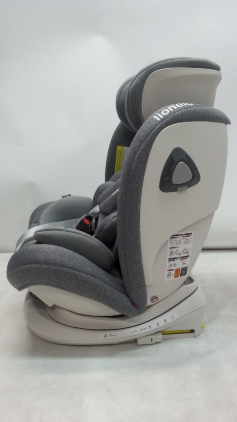 BASTIAAN RWF Lionelo Obrotowy fotelik samochodowy z Isofix 0-36 kg - STONE