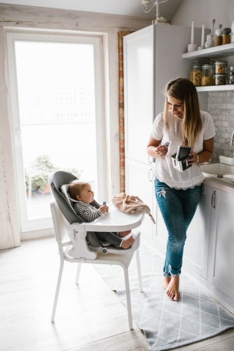 MAVERICK Kidwell 3w1 Krzesełko do karmienia Huśtawka Leżaczek