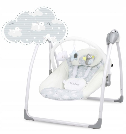 MILI Kidwell Huśtawka leżaczek 0-9 kg - KRÓLICZKI