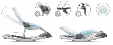 TUMI Kidwell Leżaczek bujaczek z wibracjami - GĄSKI