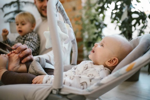 TUMI Kidwell Leżaczek bujaczek z wibracjami - GĄSKI