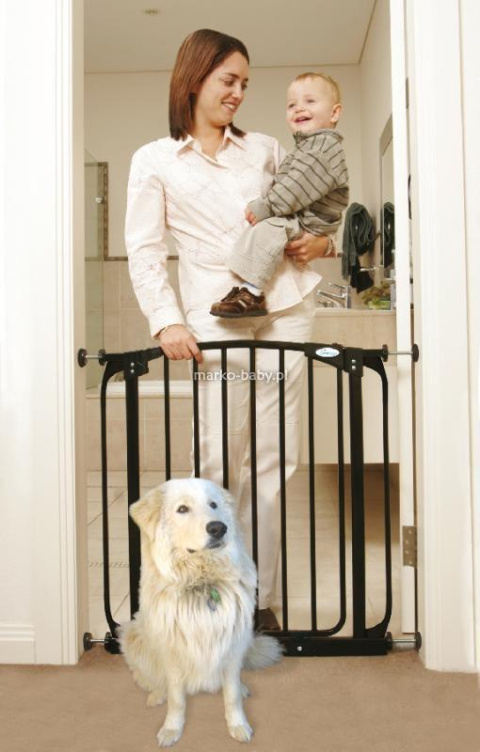 DREAMBABY Bramka bezpieczeństwa Chelsea 75 cm biała szeroka extra