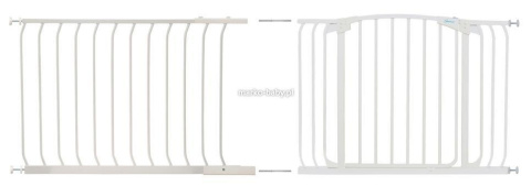 DREAMBABY Bramka bezpieczeństwa Chelsea 75 cm biała szeroka extra