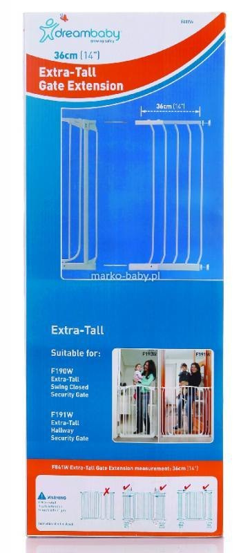 DREAMBABY Rozszerzenie bramki bezpieczeństwa wys.100 cm o 36 cm