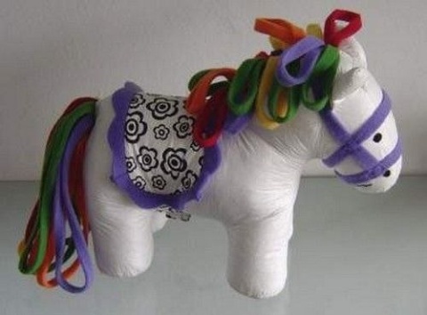 MARKO Lalka Niedźwiadek Konik Pony - malowanka