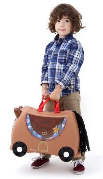 TRUNKI Funkcjonalna Zabawna Jeżdżąca Walizeczka - Mix Wzorów