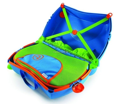 TRUNKI Funkcjonalna Zabawna Jeżdżąca Walizeczka - Mix Wzorów