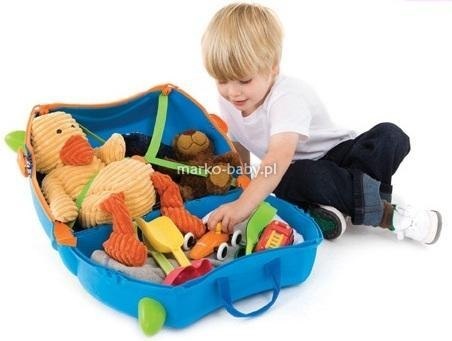 TRUNKI Funkcjonalna Zabawna Jeżdżąca Walizeczka - Mix Wzorów