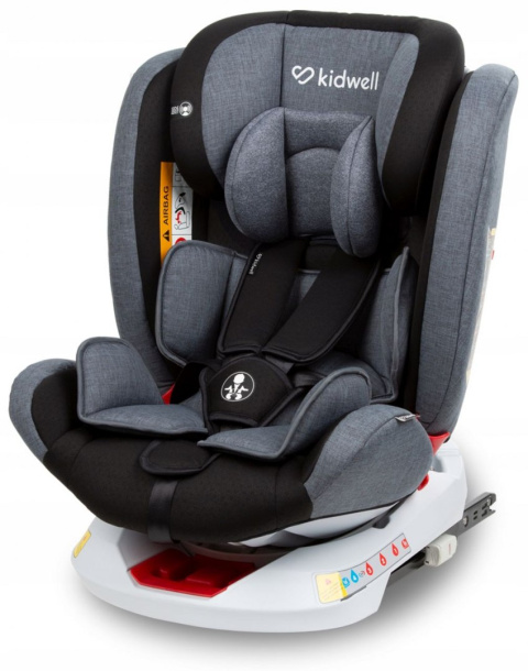 ORBIT Kidwell Obrotowy fotelik 0-36 kg z Isofix - BLACK 02 CZARNY