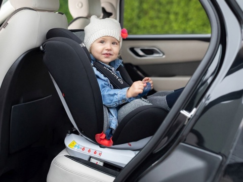 ORBIT Kidwell Obrotowy fotelik 0-36 kg z Isofix - BLACK 02 CZARNY
