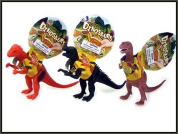 Dinozaur z głosem 25cm mix kolorów i wzorów HIPO cena za 1 sztukę