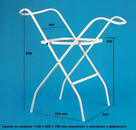 Stojak pod wanienkę niemowlęcą 100 cm Maltex Baby (1636)