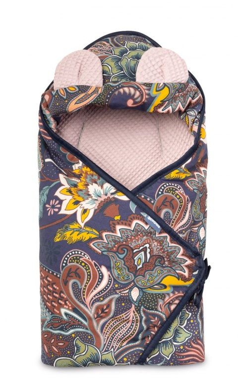 Sensillo Otulacz do fotelika Wafel - BOHO BRUDNY RÓŻ