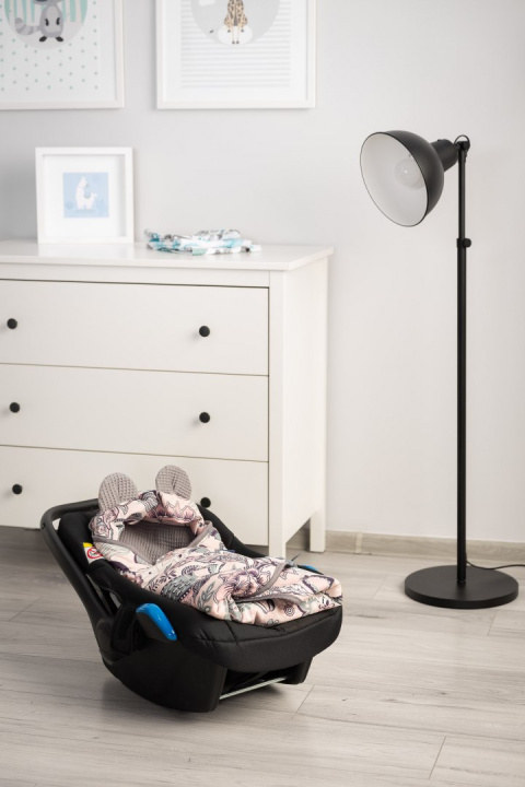 Sensillo Otulacz do fotelika Wafel - INDIE GRAFITOWY