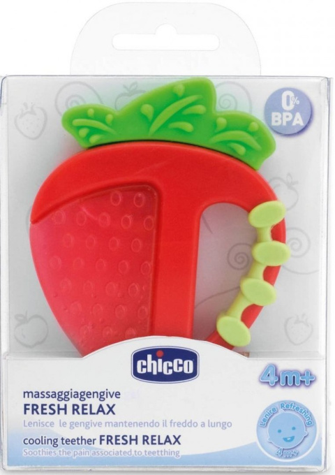 CHICCO Gryzak Jabłuszko Truskawka 4m+