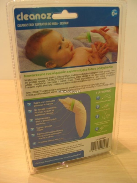 Cleanoz Easy Aspirator elektryczny do nosa - zestaw + 10 wkładów