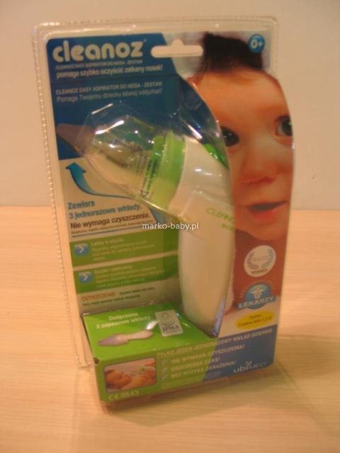Cleanoz Easy Aspirator elektryczny do nosa - zestaw + 10 wkładów