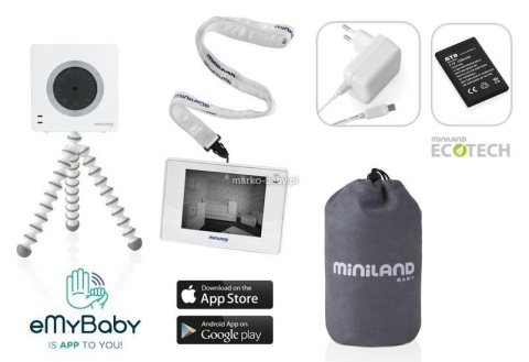 MINILAND Cyfrowa niania elektroniczna z wielofunkcyjnym ekranem ML89078