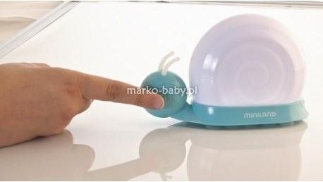 MINILAND Lampka nocna z przyssawkami - ślimak