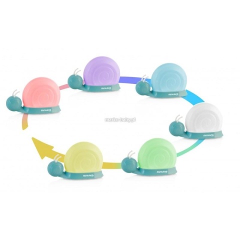 MINILAND Lampka nocna z przyssawkami - ślimak