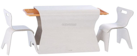 Mebelki OTTO BLOOM - stolik i 2 krzesła