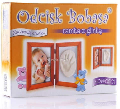 Zestaw Odcisk Bobasa Ramka z Glinką