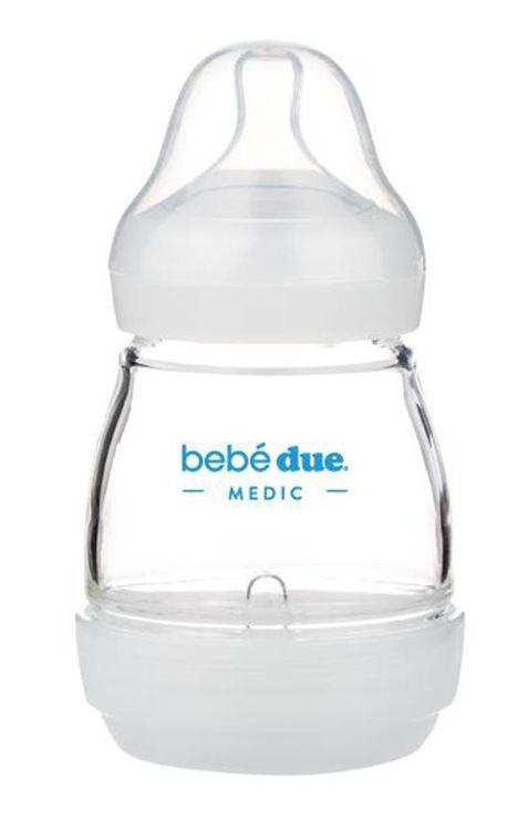 Bebebue Medic Futura 160ml Szklana butelka antykolkowa do karmienia