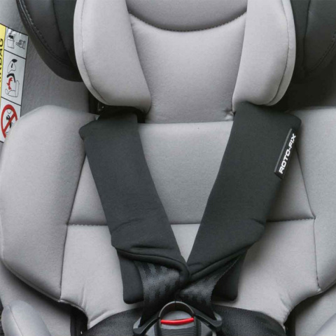 Roto-fix ISOFIX TOP TETHER 4Baby fotelik samochodowy Obrotowe siedzisko 360 ° 0+1,2,3 (0 - 36 KG) - LIGHT GREY