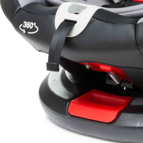 Roto-fix ISOFIX TOP TETHER 4Baby fotelik samochodowy Obrotowe siedzisko 360 ° 0+1,2,3 (0 - 36 KG) - LIGHT GREY