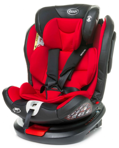 Roto-fix ISOFIX TOP TETHER 4Baby fotelik samochodowy Obrotowe siedzisko 360 ° 0+1,2,3 (0 - 36 KG) - LIGHT GREY