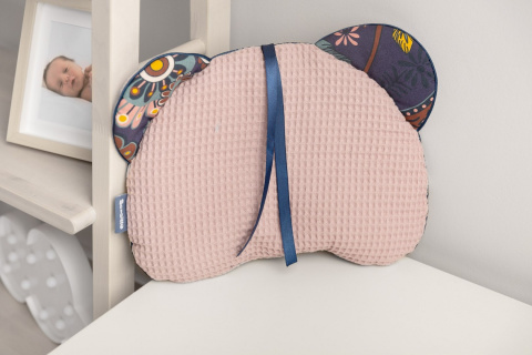 Sensillo poduszka Miś Wafel - BOHO BRUDNY RÓŻ