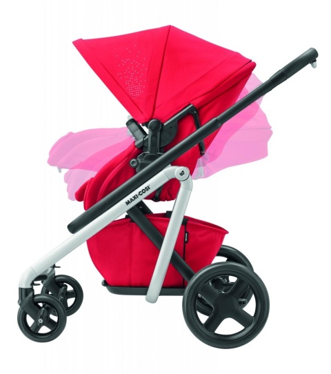 LILA MAXI-COSI Wózek spacerowy / gondola 2w1 - Nomad Red