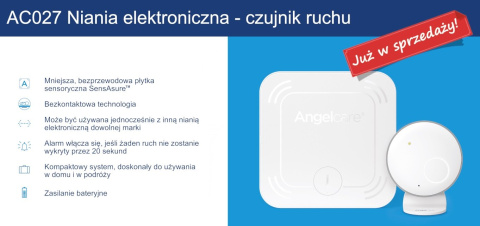 Niania elektroniczna - monitor ruchu czujnik AC027 Angelcare
