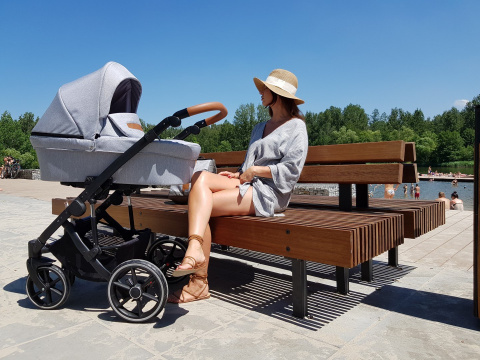 LINE 2.0 Bexa 3w1 wózek wielofunkcyjny z fotelikiem KITE 0-13kg - kolor L02