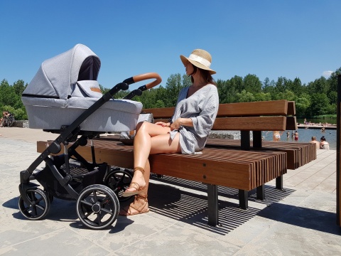 LINE 2.0 Bexa 3w1 wózek wielofunkcyjny z fotelikiem KITE 0-13kg - kolor L06