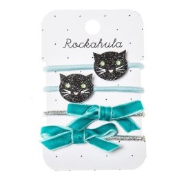 Rockahula Kids - 4 gumki do włosów Black Cats Ponies