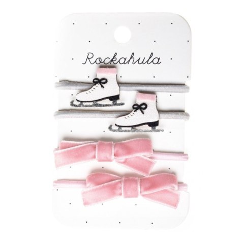 Rockahula Kids - 4 gumki do włosów Ice skate Ponies