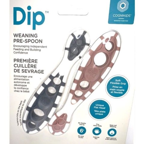 CogniKids Dip® 2 Sensoryczne łyżeczki do nauki samodzielnego jedzenia Slate & Blush