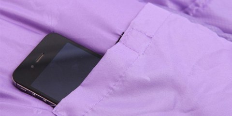 Śpiwór mumia czerwony