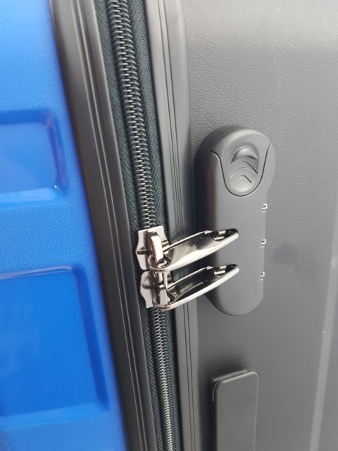 Walizka mała 4 kółka podróżna kabinowa niebieska